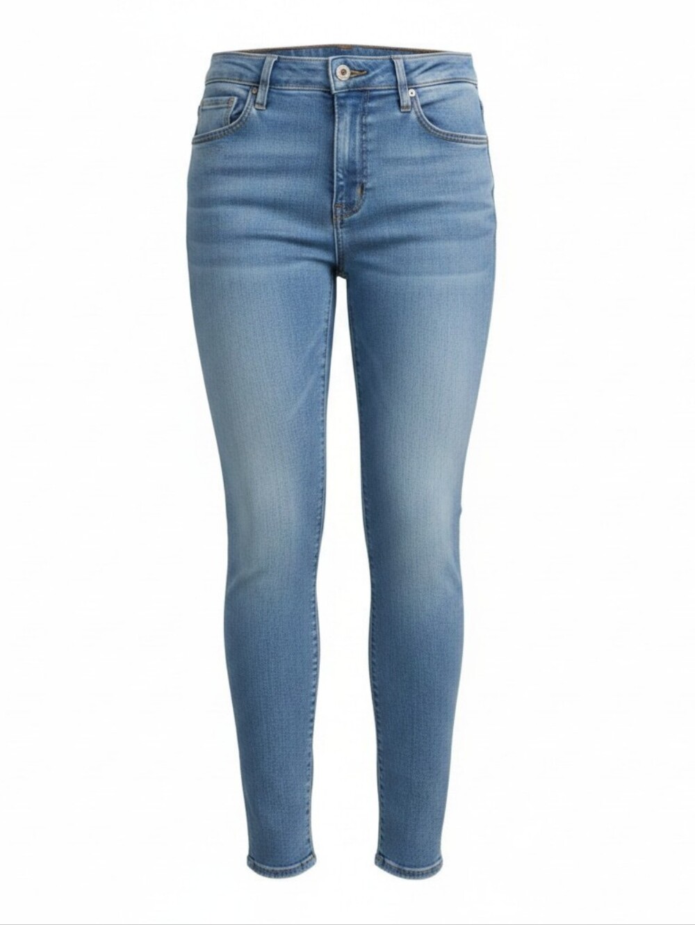 Mother LOOKER ANKLE FRAY High Waisted Skinny Jeans Medium Wash Womens Size 30